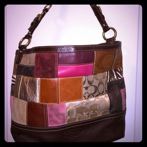 Vintage coach hobo handbag